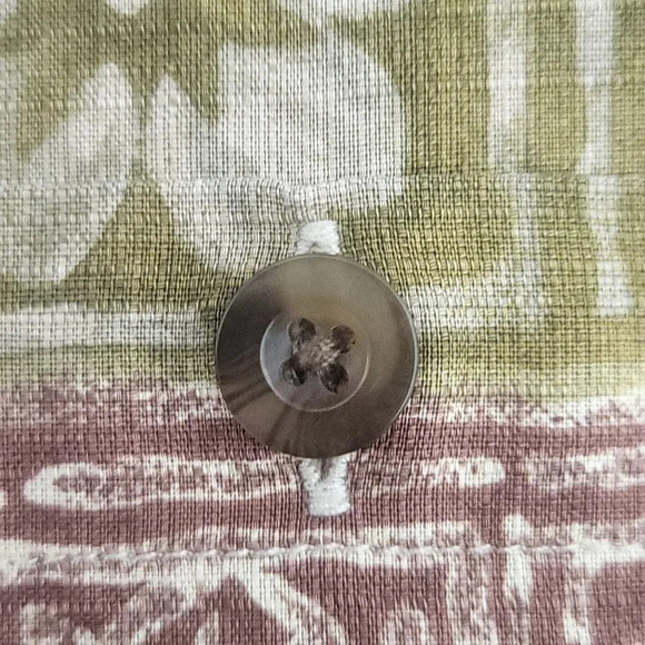 🛍Woolrich Vintage Mens Large Short Sleeve Collared Button Up Shirt Fish Floral‎ - Picture 6 of 6